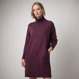 Lululemon Softer Still Maroon Longer Pullover Sweater Knit Dress Size Small